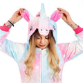 Pijama tip salopeta pentru dama, model unicorn, marime S