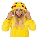 Pijama tip salopeta pentru adulti, model Pikachu, marime S