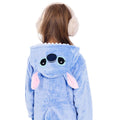 Pijama tip salopeta pentru copii, model stitch, marime 130-140cm