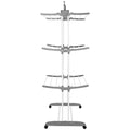 Uscator vertical pentru rufe, mobil si pliabil, cu doua umerase, 75x57x170cm, sarcina 20kg