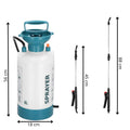 Pompa de stropit manual 8L cu lance reglabila 63 cm, 2 duze si curea de umar