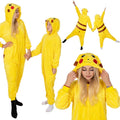 Pijama tip salopeta pentru adulti, model Pikachu, marime S