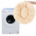 Pat Sersimo pentru caini si pisici, cu husa detasabila, crem, diametru 80cm