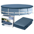 Prelata rotunda pentru piscina Intex 28030, D305xH25 cm, PVC, bleumarin