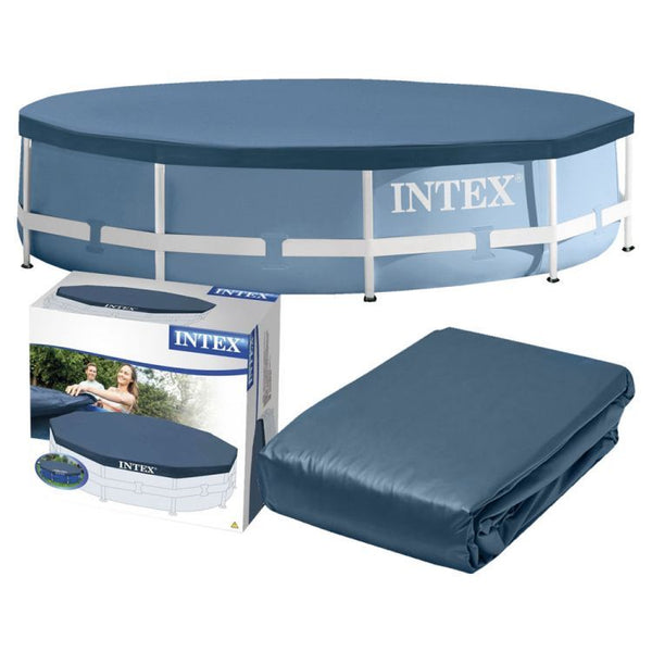 Prelata rotunda pentru piscina Intex 28030, D305xH25 cm, PVC, bleumarin