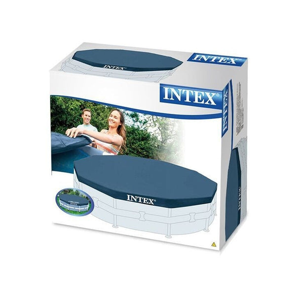 Prelata rotunda pentru piscina Intex 28030, D305xH25 cm, PVC, bleumarin