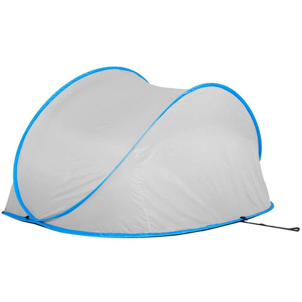 Cort plaja si picnic semi-deschis Sersimo, protectie UV, 200x120x110cm, gri