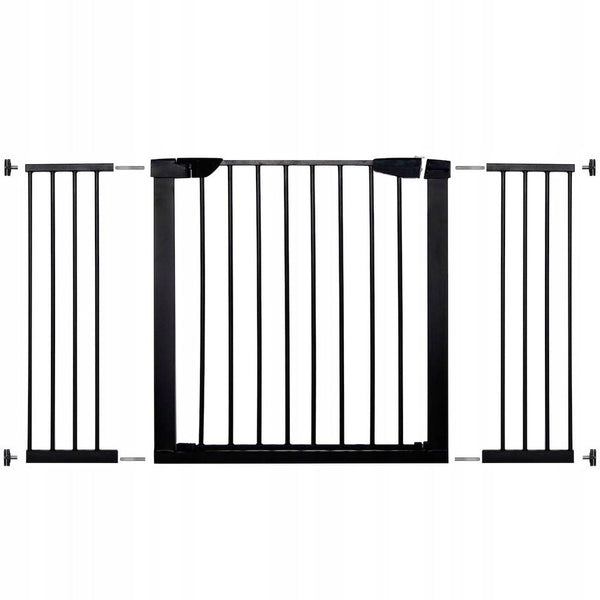 Poarta de siguranta Safety Gate pentru scari, ajustabila 131-138 cm, din otel, neagra
