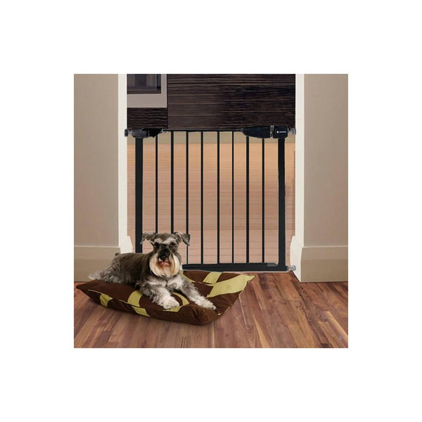 Poarta de siguranta Safety Gate pentru scari, ajustabila 117-124 cm, din otel, neagra
