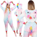 Pijama tip salopeta pentru dama, model unicorn, marime S