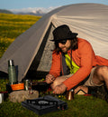 Aragaz portabil camping sau rulote, pentru cartuse cu gaz, 2500W, 34x26x9cm