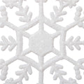 Decoratiune brad fulg de zapada, set 3 bucati, 12cm, alb