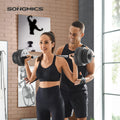 SONGMICS Set gantere si haltera reglabile 2x15kg cu bara din otel
