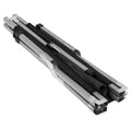 Pat pliant pentru camping, structura metalica, 190x74x42cm, 150kg, negru