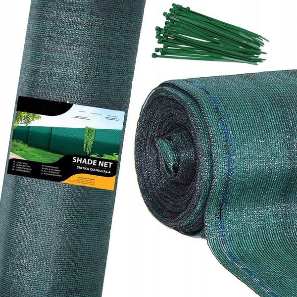 Plasa umbrire si intimitate pentru gard, 1.5m latime, 25m lungime, 140g densitate, verde