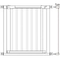 Poarta de siguranta Safety Gate pentru scari, ajustabila, din lemn cu structura otel, 82-89cm, negru maro
