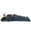 Sac de dormit tip mumie, cu geanta de transport, 210x73cm, 8-20grade, culoare gri