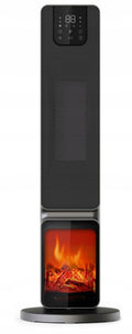Semineu electric, 2000W, 2 trepte, cu termostat si telecomanda, timer, dispay LED, WiFi