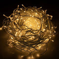 Ghirlanda luminoasa tip perdea 500 LED-uri, 20m, pentru interior/exterior, iluminare galbena