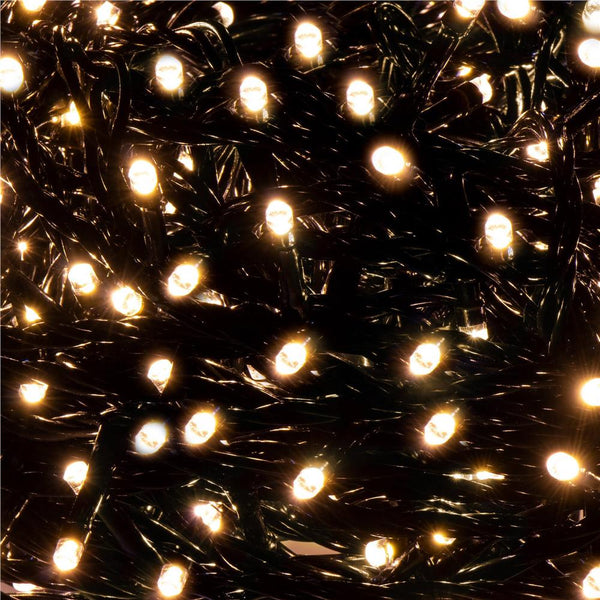 Instalatie lumini pentru bradul de Craciun, 81,5 metri, 1000 LED-uri, alb cald