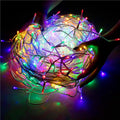 Ghirlanda luminoasa tip perdea cu flash 500 LED-uri, 20m, pentru interior/exterior, iluminare multicolora