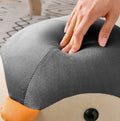 Taburet pentru copii, 28x34cm, maxim 50kg, model pinguin gri