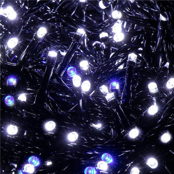 Instalatie lumini pentru bradul de Craciun, 25,5 metri, 300 LED-uri cu flash, albastru