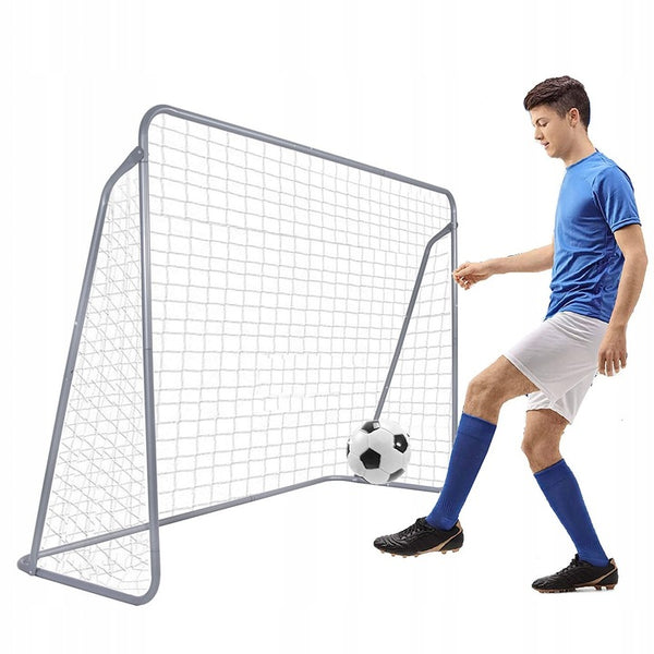 Poarta de fotbal din otel, 170x240cm, profil 32mm, cu elemente de fixare