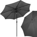 Umbrela terasa gradina, cu manivela si inclinare, GU200, diametru 300cm, gri antracit