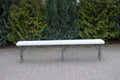 Banca pliabila pentru gradina sau catering, HDPDE, 180x24x42cm, alb
