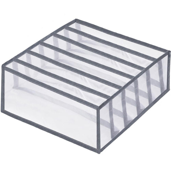 Set 3 organizatoare sertar pliabile pentru sosete/lenjerie, gri