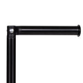 Suport hartie igienica 2 in 1 cu tija mobila, 68.5cm, negru