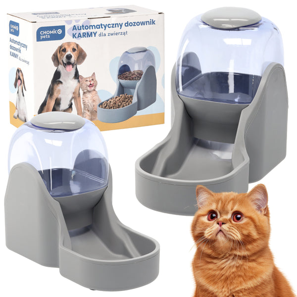Dispenser automat hrana pentru caini si pisici, utilizare usoara, volum 3800 ml