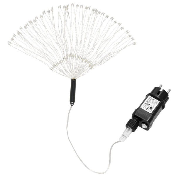 (DL) Instalatie lumina decorativa STAR cu 100 LED-uri, diametru 40cm, telecomanda, iluminare alba