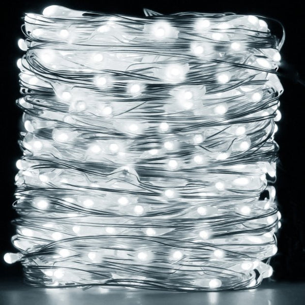 Perdea luminoasa 300 LED-uri, 3m, pentru interior/exterior, telecomanda, iluminare alba