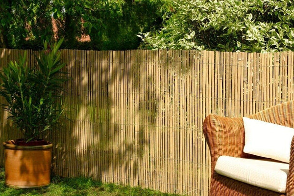 Panou de gard/paravan din bambus Sersimo, 200x300cm, 12mm