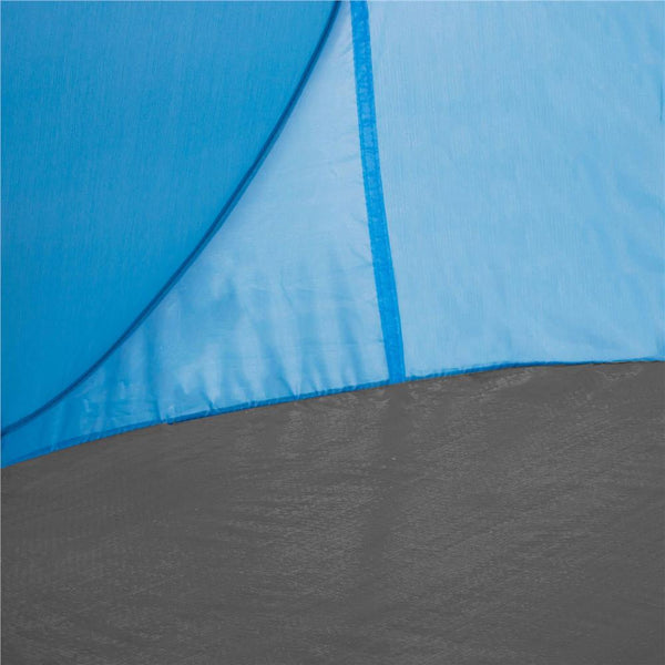 Cort plaja si picnic semi-deschis Sersimo, protectie UV, 150x90x90cm, albastru gri