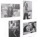 Rama foto de perete, colaj de 14 fotografii, 36x118cm, alb