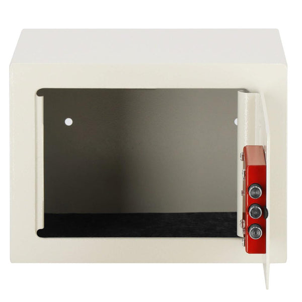 Seif standard cu cheie, 170x230x170 mm, Otel, Bej