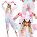 Pijama tip salopeta pentru dama, model unicorn, marime M