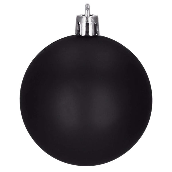 Set globuri de Craciun, 20 bucati, 3 modele, 4cm, negru