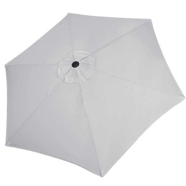 Umbrela terasa gradina, cu manivela si inclinare, diametru 260cm, gri