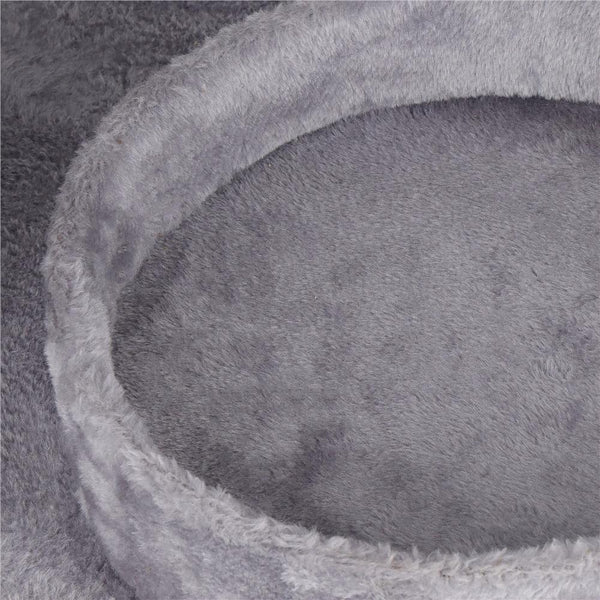 Ansamblu de joaca pentru pisici, cu loc pentru zgariat, ascuns, culcus, mingi, 127cm, gri