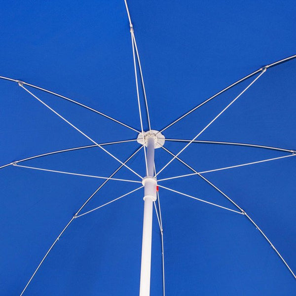 Umbrela de plaja pliabila, Sersimo BU003, 240cm, albastru