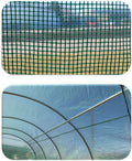 Sera de gradina, tip tunel cu cadru metalic, 250x400cm, 10mp, fereastra suplimentara spate