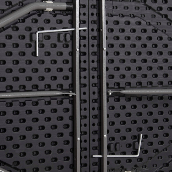 Masa dreptunghiulara pliabila multifunctionala, 1.8 m x 0.75 m x 0.75 m, neagra