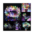 Instalatie lumina decorativa cu 300 LED-uri, 30m, pentru interior/exterior, iluminare multicolor