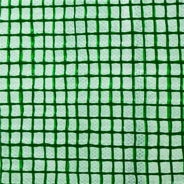 Sera de gradina, tip tunel cu cadru metalic, 200x450cm, 9 ferestre, verde, 9 mp
