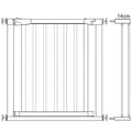 Poarta de siguranta Safety Gate pentru scari, ajustabila, din lemn cu structura otel, 89-96cm, negru maro