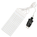 (DL) Instalatie de Craciun, 8 tuburi, 30cm, 144 LED, ploaie de meteoriti, alb